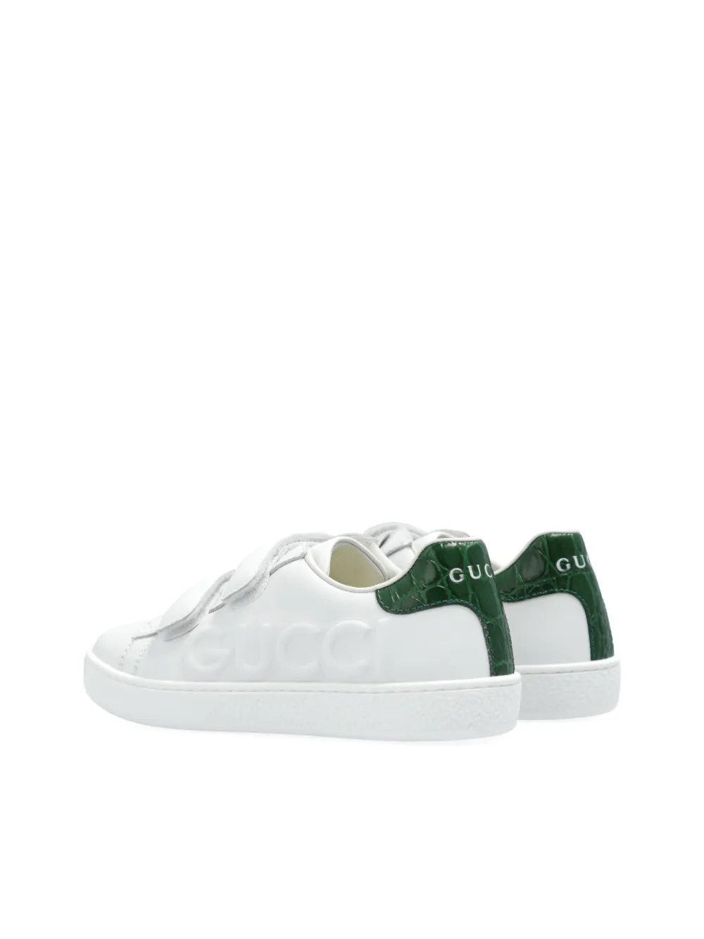 Gucci White Leather Ace Sneaker In White