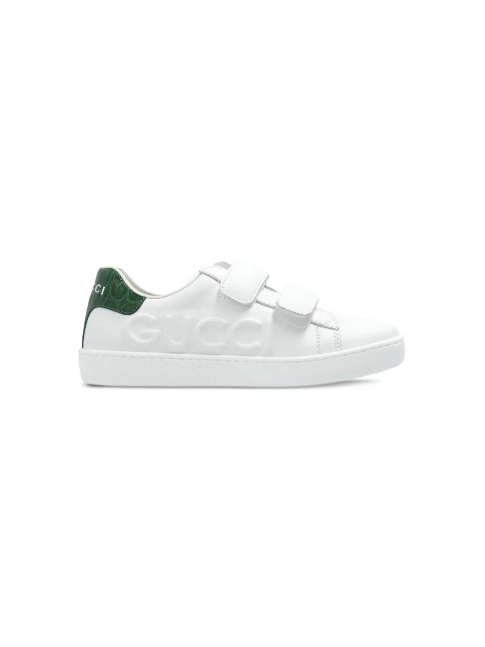Gucci White Leather Ace Sneaker In White