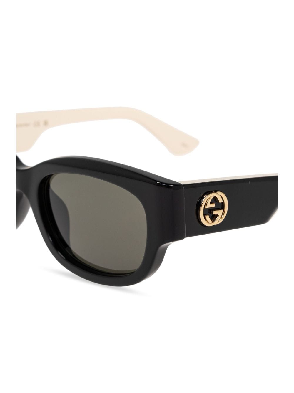 Shop Gucci Interlocking G Sunglasses In Black