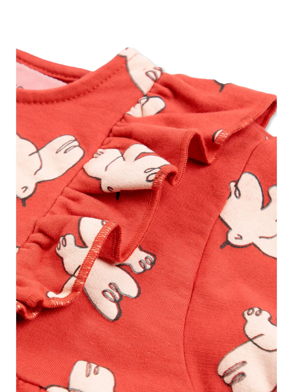 Bobo Choses Freedom Bird jurk met ruches Rood