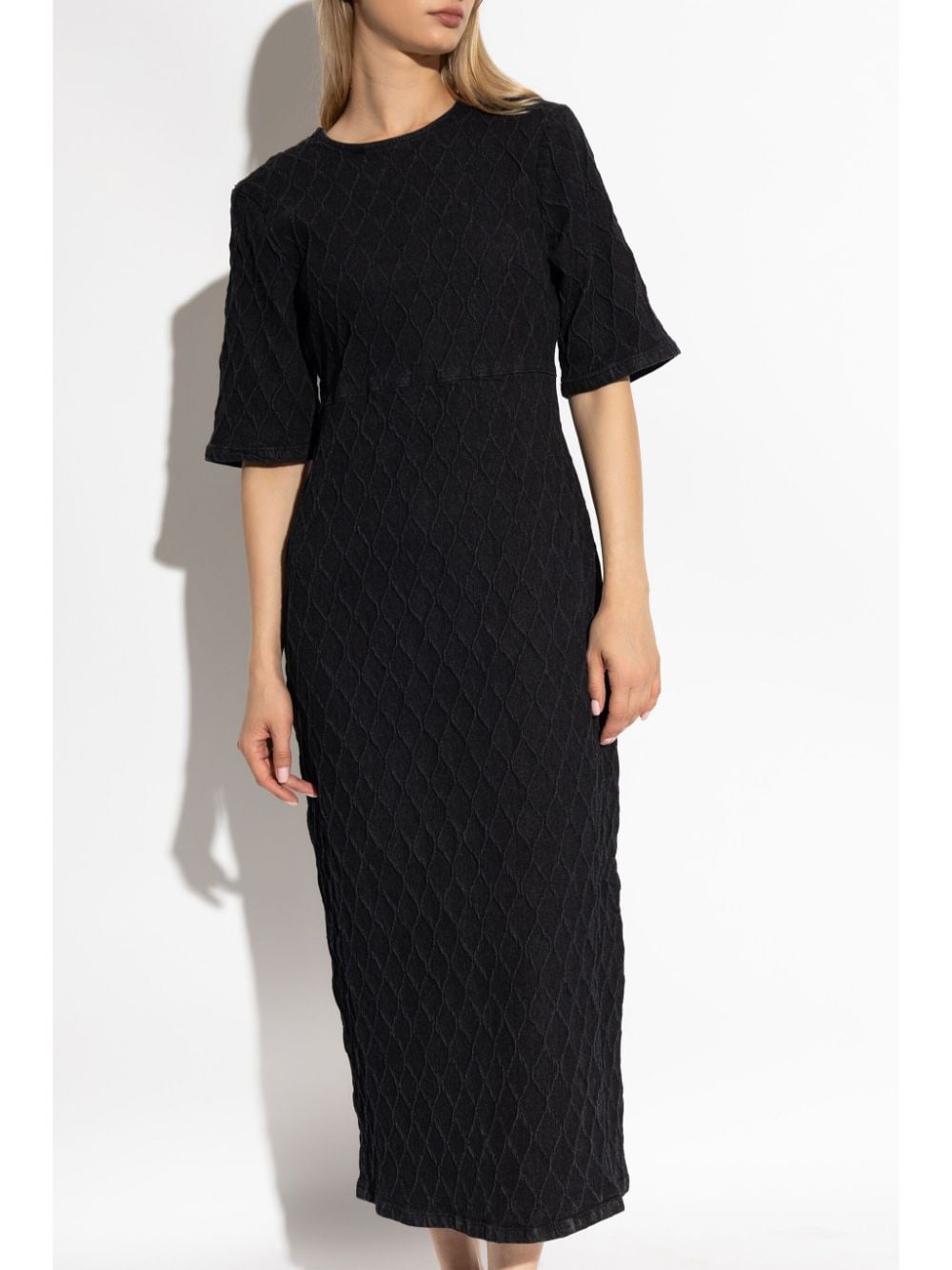 Shop Gestuz Rozeringz Midi Dress In Black