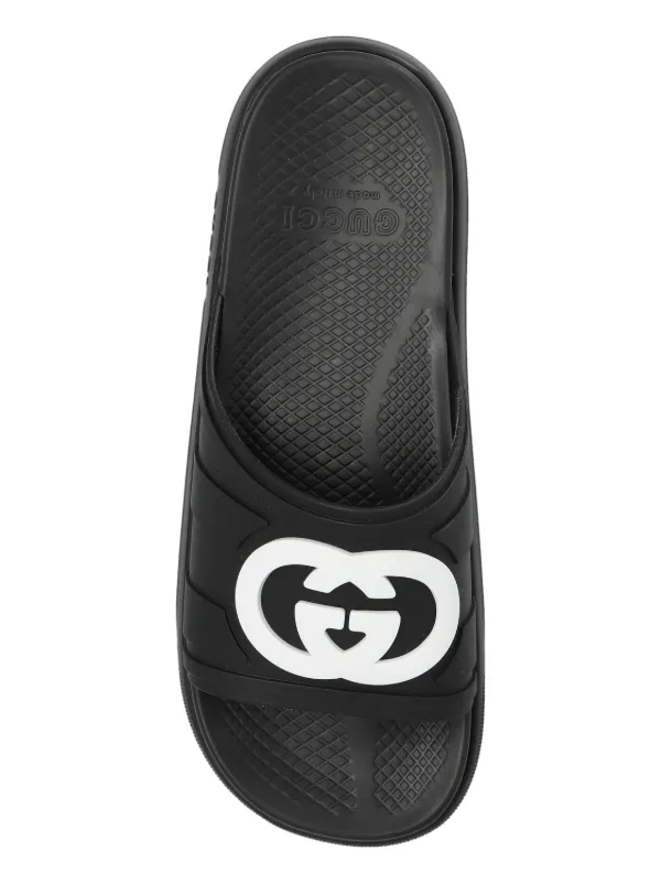 Gucci black pursuit slides deals