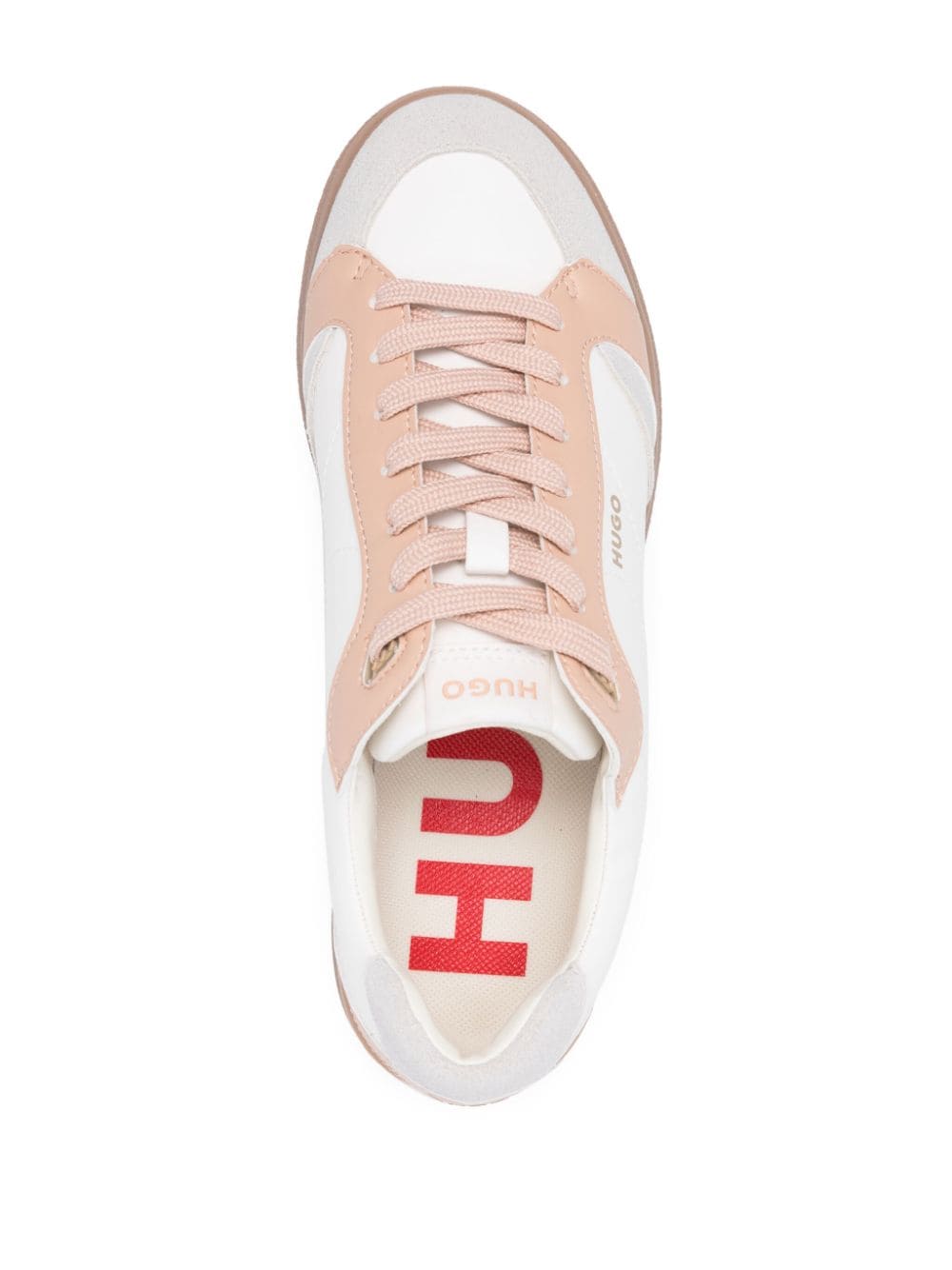 Shop Hugo Logo-print Sneakers In Weiss