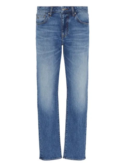 Armani Exchange logo-patch jeans
