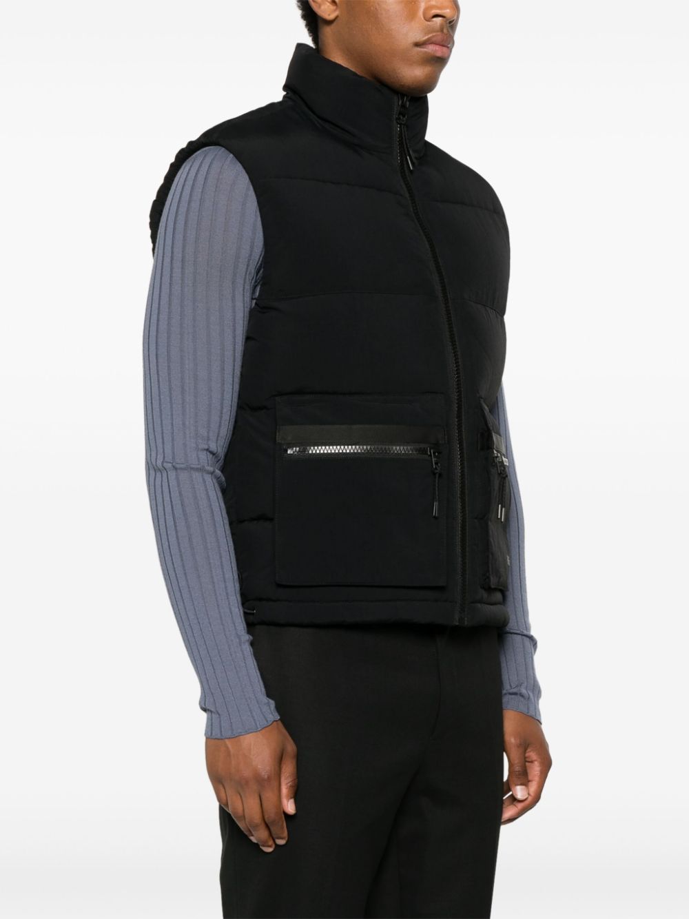 Shop Hugo Baltino Gilet In Black