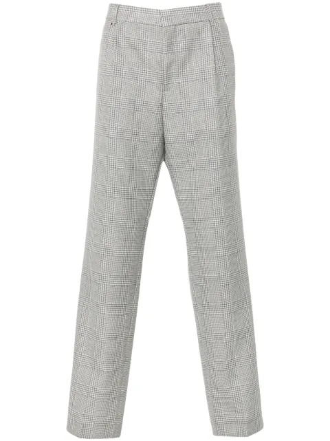BOSS tartan-check trousers