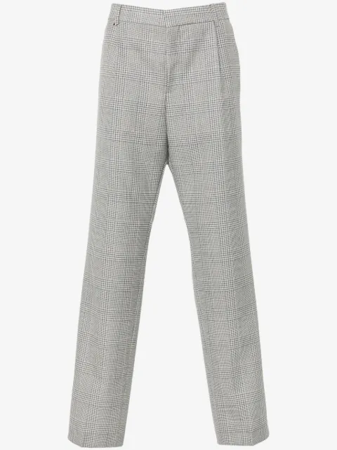 BOSS tartan-check trousers