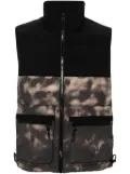 HUGO tie-dye print gilet - Black