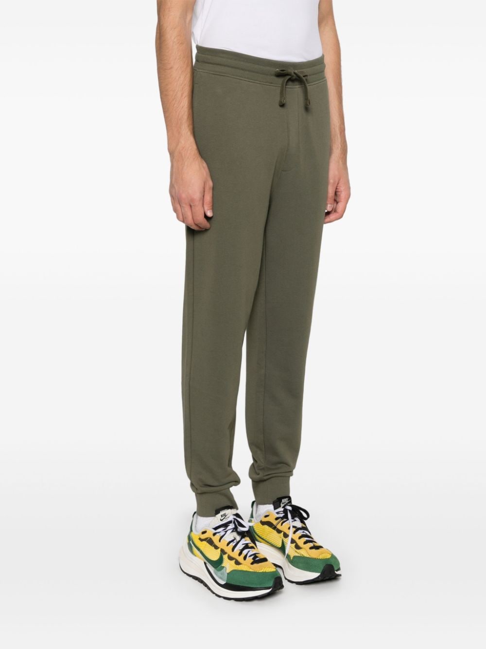 Shop Hugo Logo-print Cotton Track Pants In Green