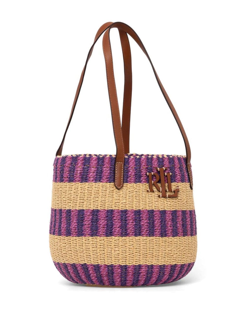 Lauren Ralph Lauren logo-embossed beach bag - Paars