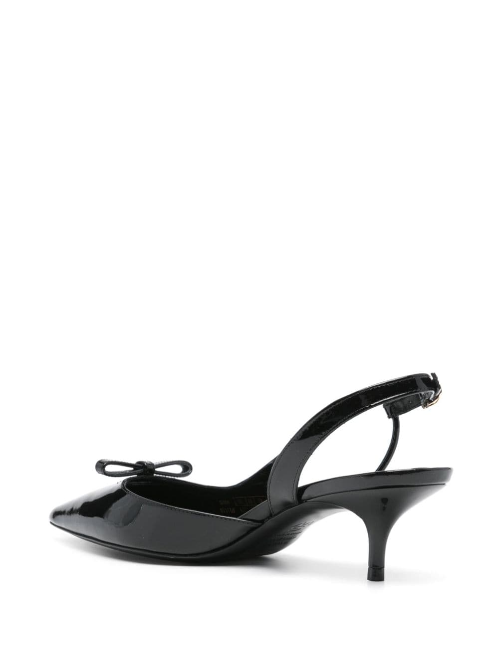 Shop Stuart Weitzman 50mm Leather Slingback Pumps In Schwarz