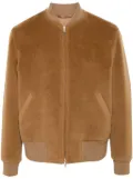 Lardini wool bomber jacket - Brown