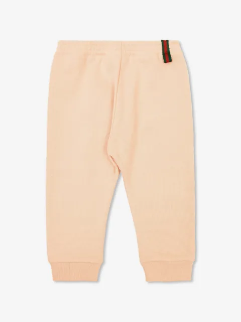 Gucci Kids logo-patch cotton trousers