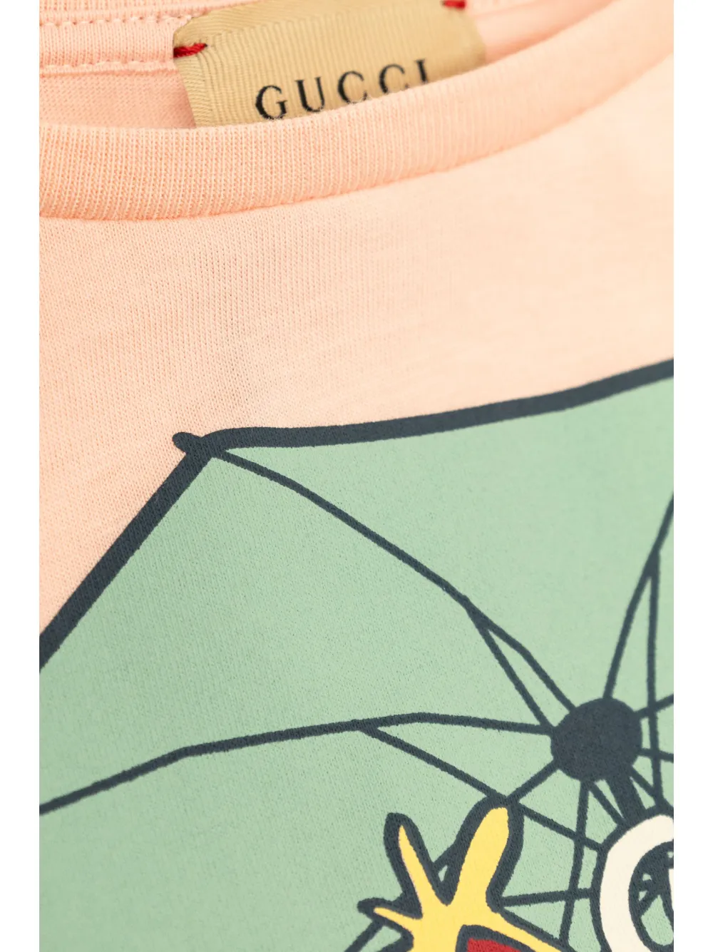 Gucci Kids T-shirt met print Roze