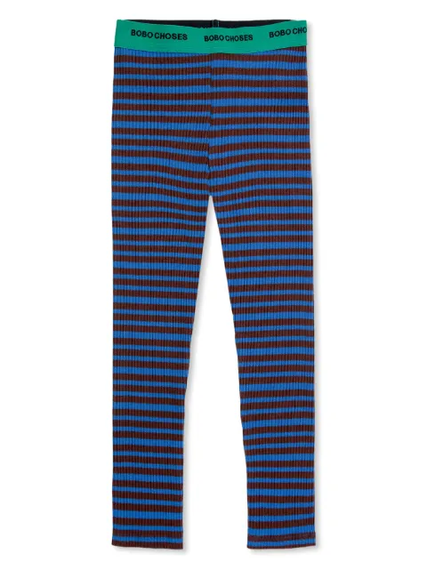 Bobo Choses Ribbed striped leggings
