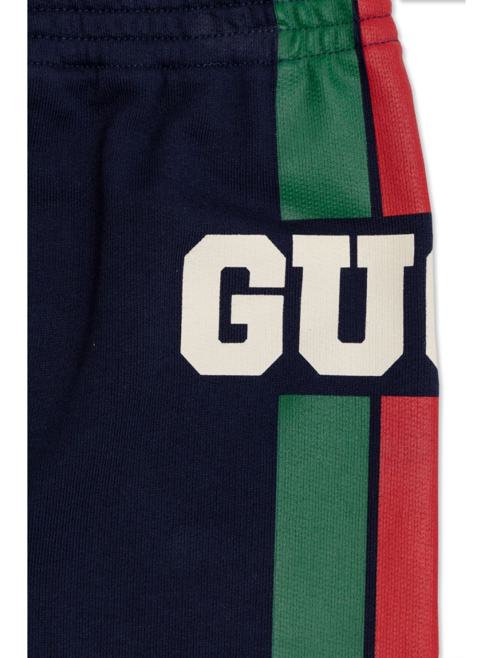 Gucci Kids pants con logo estampado ninos Algodon 10 Azul