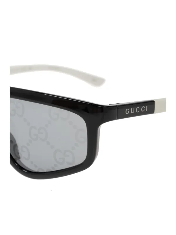 Gucci Eyewear マスクフレーム サングラス | ブラック | FARFETCH JP
