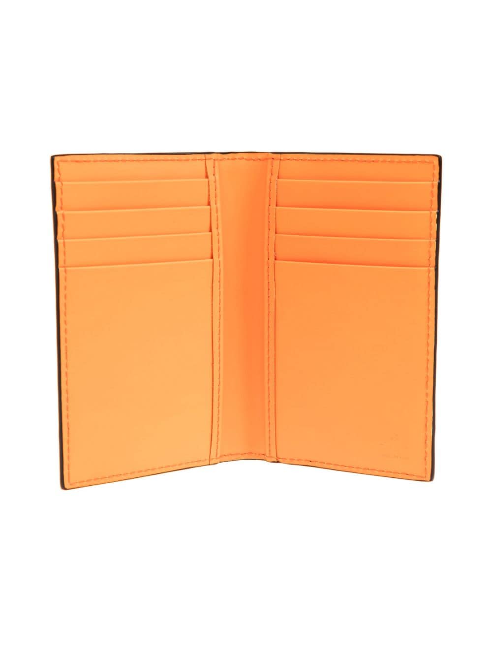 Shop Gucci Logo Jacquard Card Holder In Orange