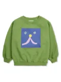 Bobo Choses Funny Face sweatshirt - Green