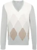 Fileria diamond-pattern sweater - Grey