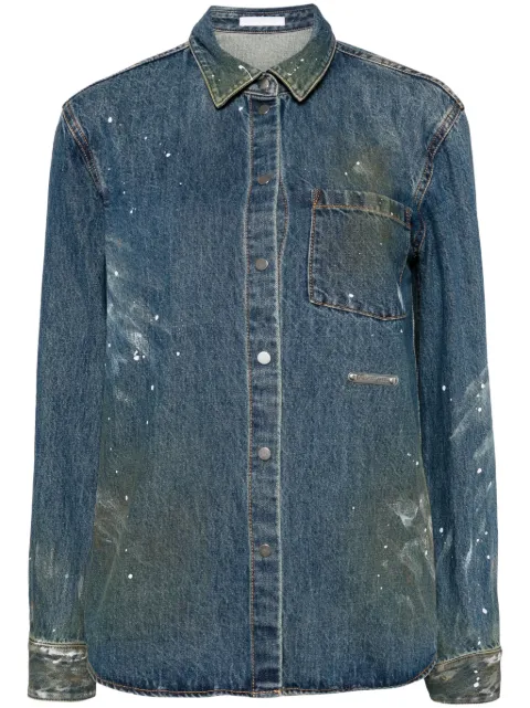 Helmut Lang painted denim shirt