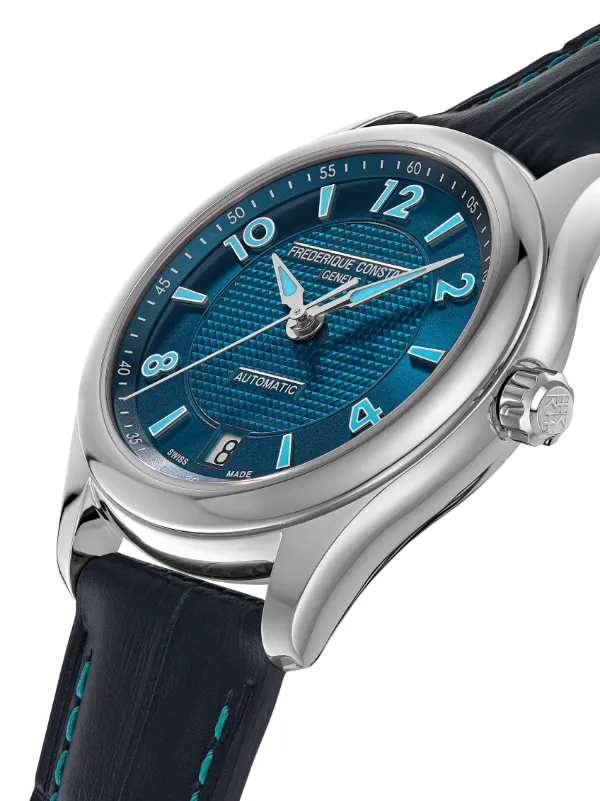 Frederique Constant Classics Runabout Automatic 36mm Blue FARFETCH IE