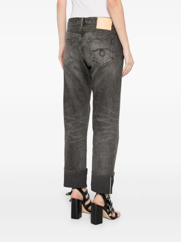 【R13】ロミオ・ジャン R13 Romeo Women Jeans 28 Washed Blue Stretch Ankle Length