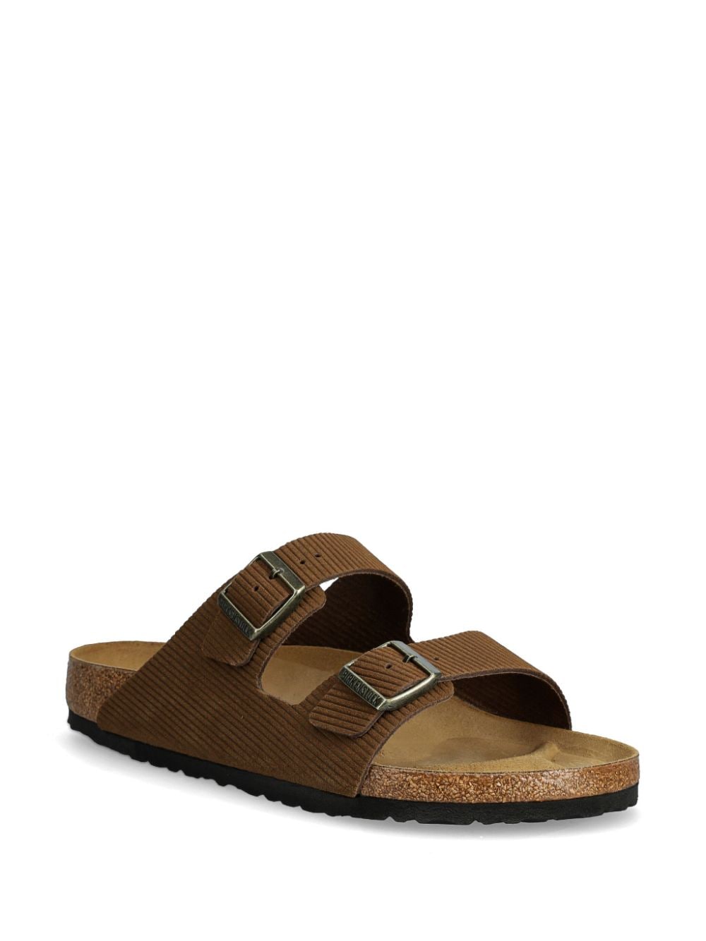 Birkenstock Arizona suede slides - BROWN