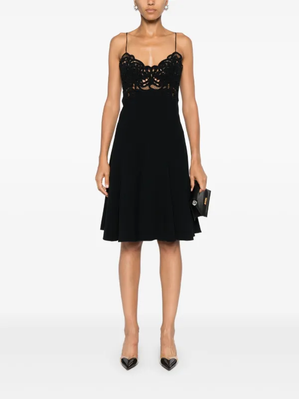 【関税込み】ERMANNO SCERVINO Lace dress Ermanno Scervino Lace Lingerie Dress | Black | FARFETCH