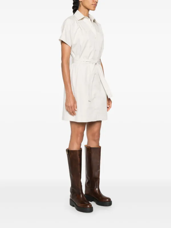 【送料&関税込】A.P.C. Beige Cotton Shirt Dress A.P.C. Shirt Mini Dress | Neutrals | FARFETCH GE