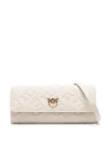 PINKO Love Tiny Birds clutch bag - White