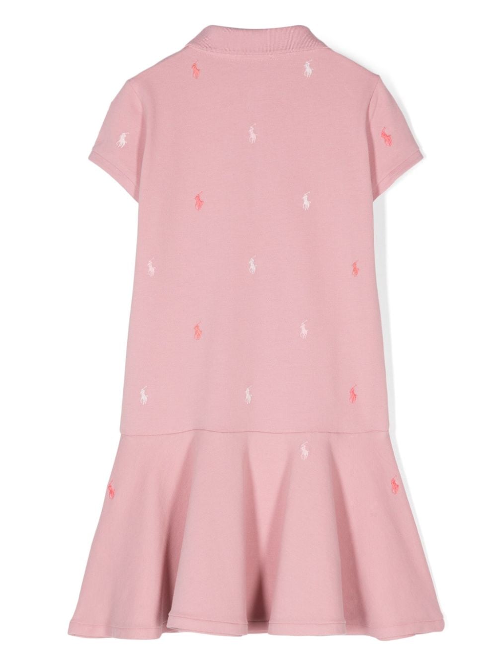 Ralph Lauren Kids Polo Pony dress - Roze