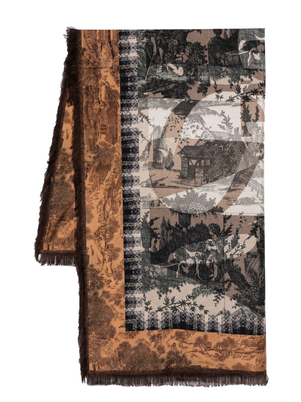 Shop Pierre-louis Mascia Aloeuw Scarf In Neutrals