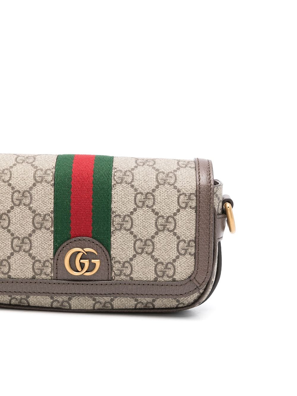 Shop Gucci Mini Gg Supreme Shoulder Bag In Brown