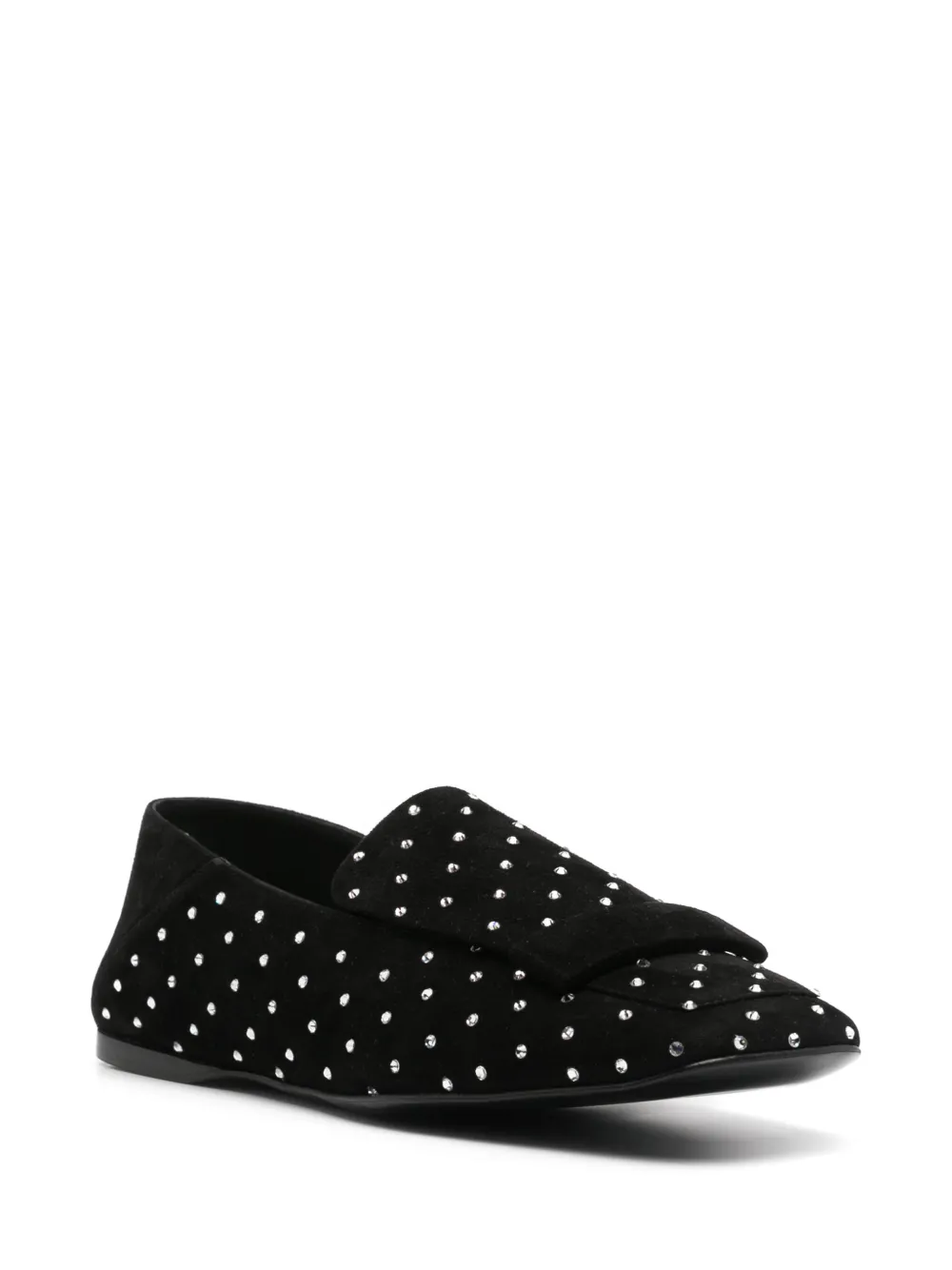 Sergio Rossi SR1 loafers met logo - Zwart