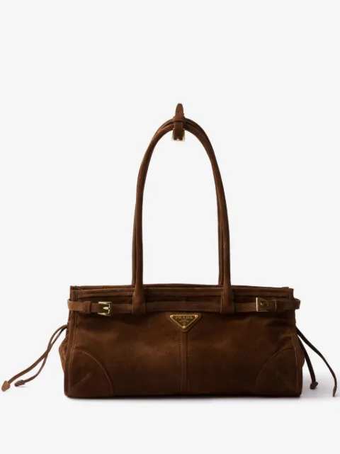 Prada Bonnie medium suede handbag