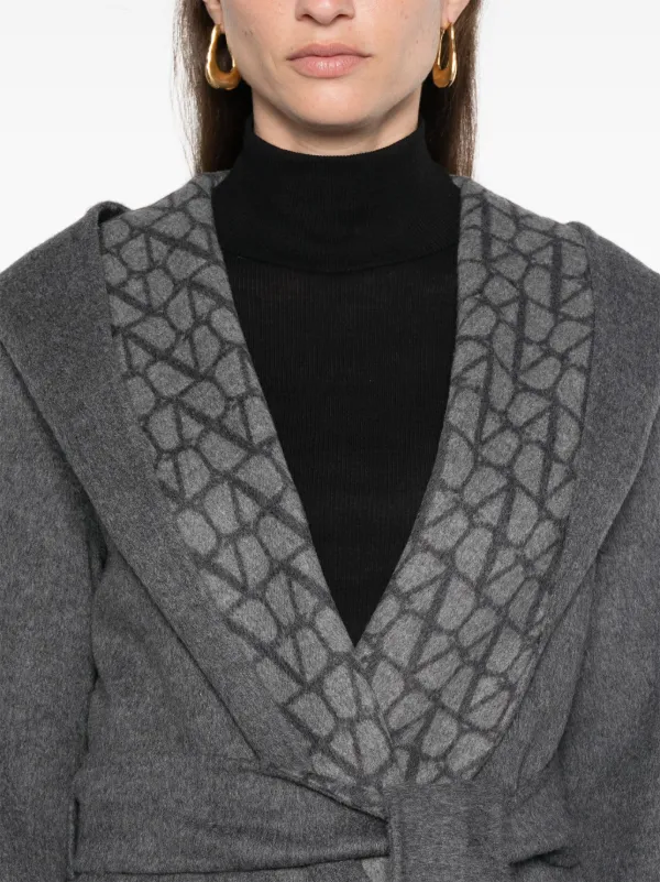 Valentino Garavani Toile Iconographe Double Coat | Grey