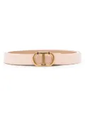 TWINSET Oval-T reversible belt - Pink
