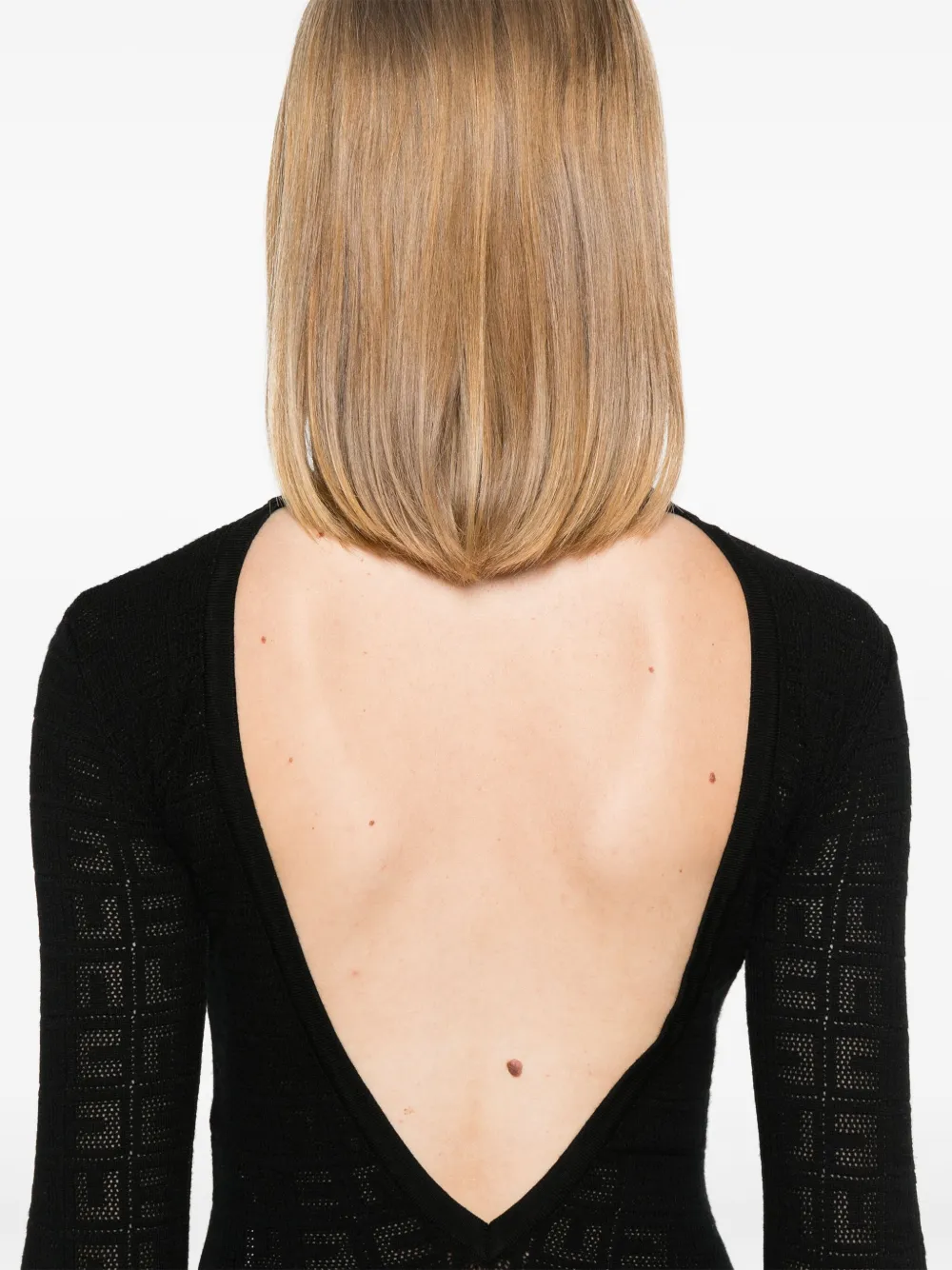 Elisabetta Franchi Mini-jurk met logo jacquard Zwart