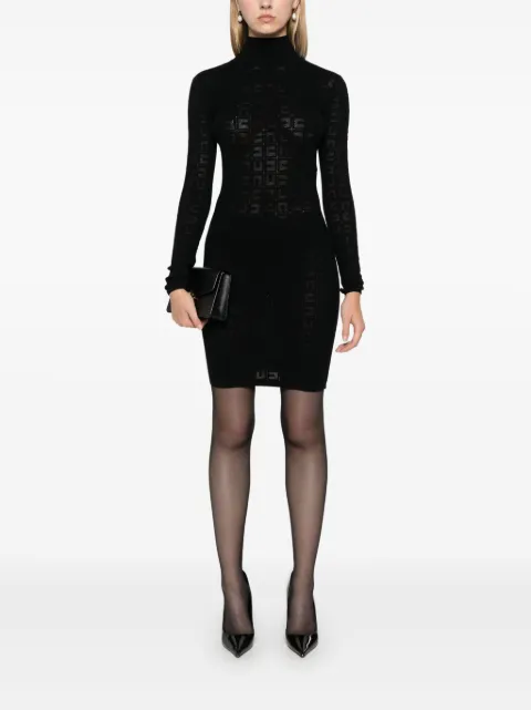 Elisabetta Franchi logo-jacquard mini dress AM04B46E2 - 1