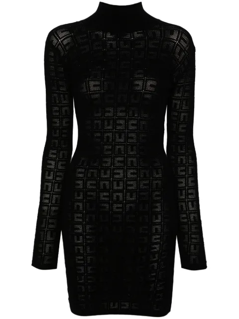 Elisabetta Franchi logo-jacquard mini dress AM04B46E2 - 0