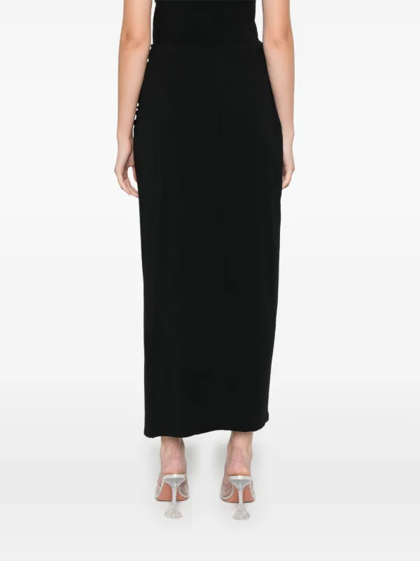 スカート ROTATE BIRGER CHRISTENSEN 'Fitted Twisted' skirt ROTATE Birger Christensen Fitted Twisted Skirt Black | BSTN