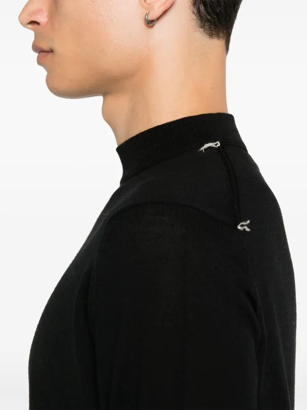 Maison Margiela メリノウール セーター | ブラック | FARFETCH JP