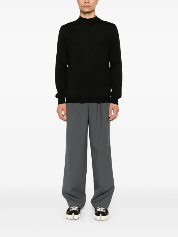 Maison Margiela メリノウール セーター | ブラック | FARFETCH JP