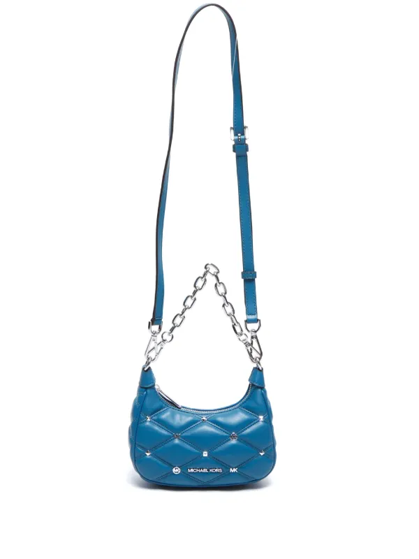 Michael Kors mini Cora shoulder bag women Leather One Size Blue