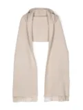 Brunello Cucinelli knitted hooded scarf - Neutrals