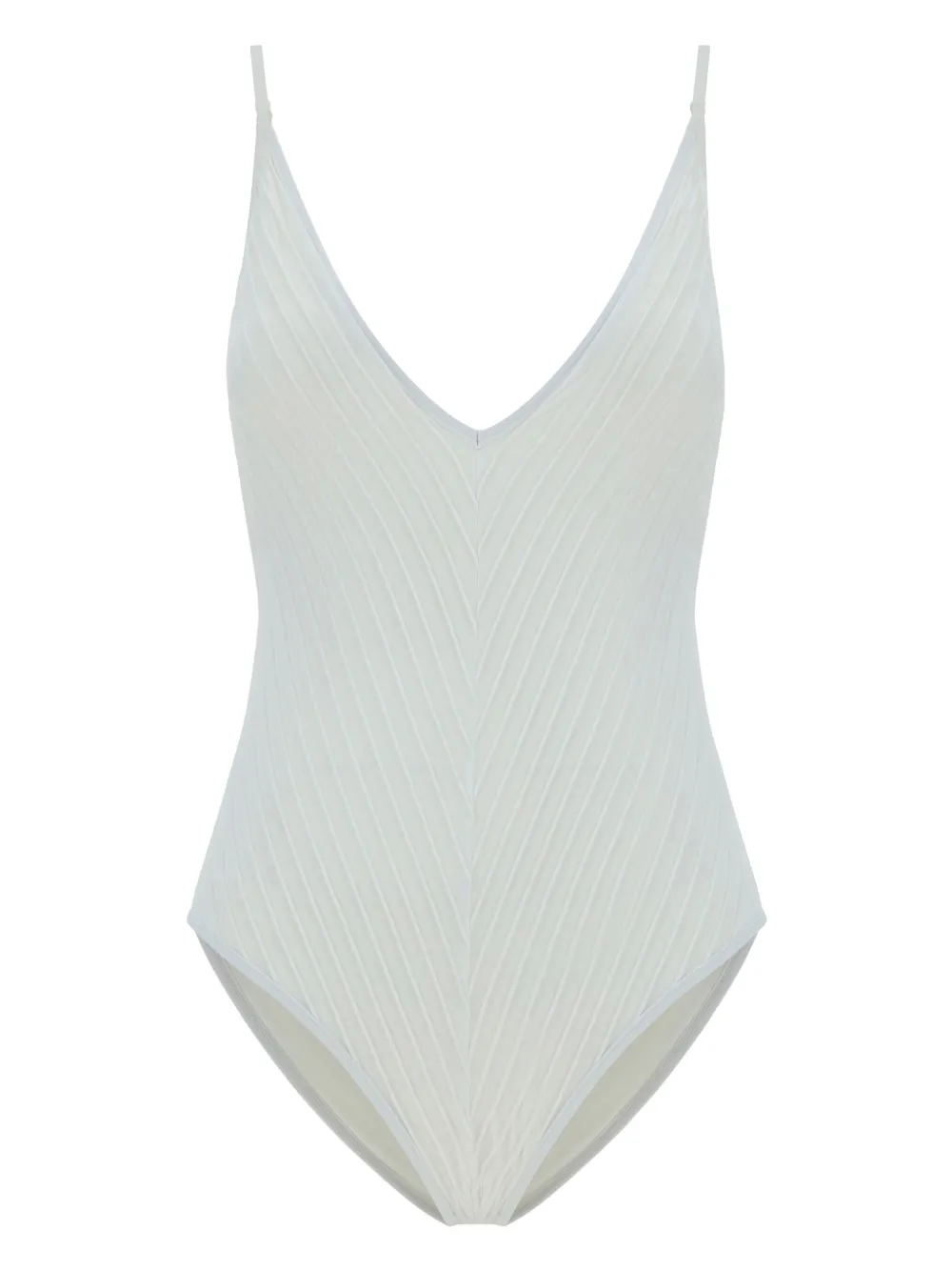 ZIMMERMANN Lightburst gesmockt badpak Wit