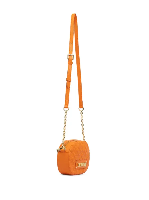 Love Moschino logo lettering Crossbody Bag Orange FARFETCH IE