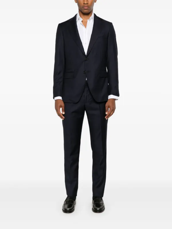 スーツ CARUSO E/STYLE Edition SET UP Caruso - Norma suit in a black wool-mohair blend