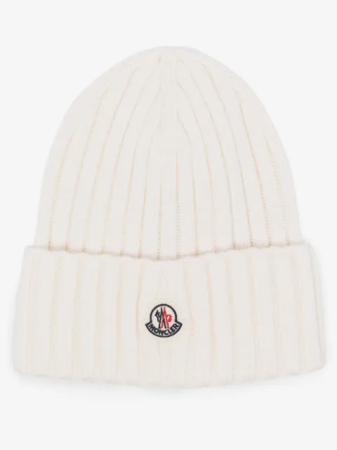 Moncler ribbed-knit wool beanie hat